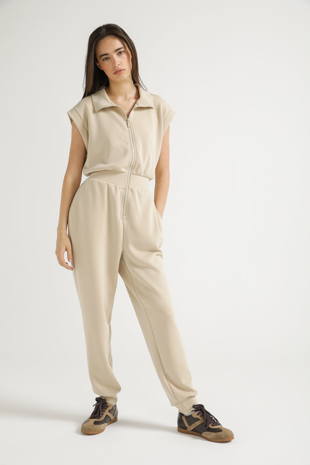 Zip Front Jumpsuit