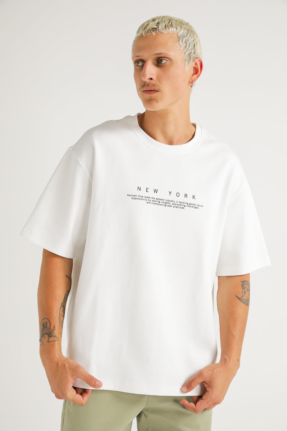 Oversized T Shirt with Floral Print