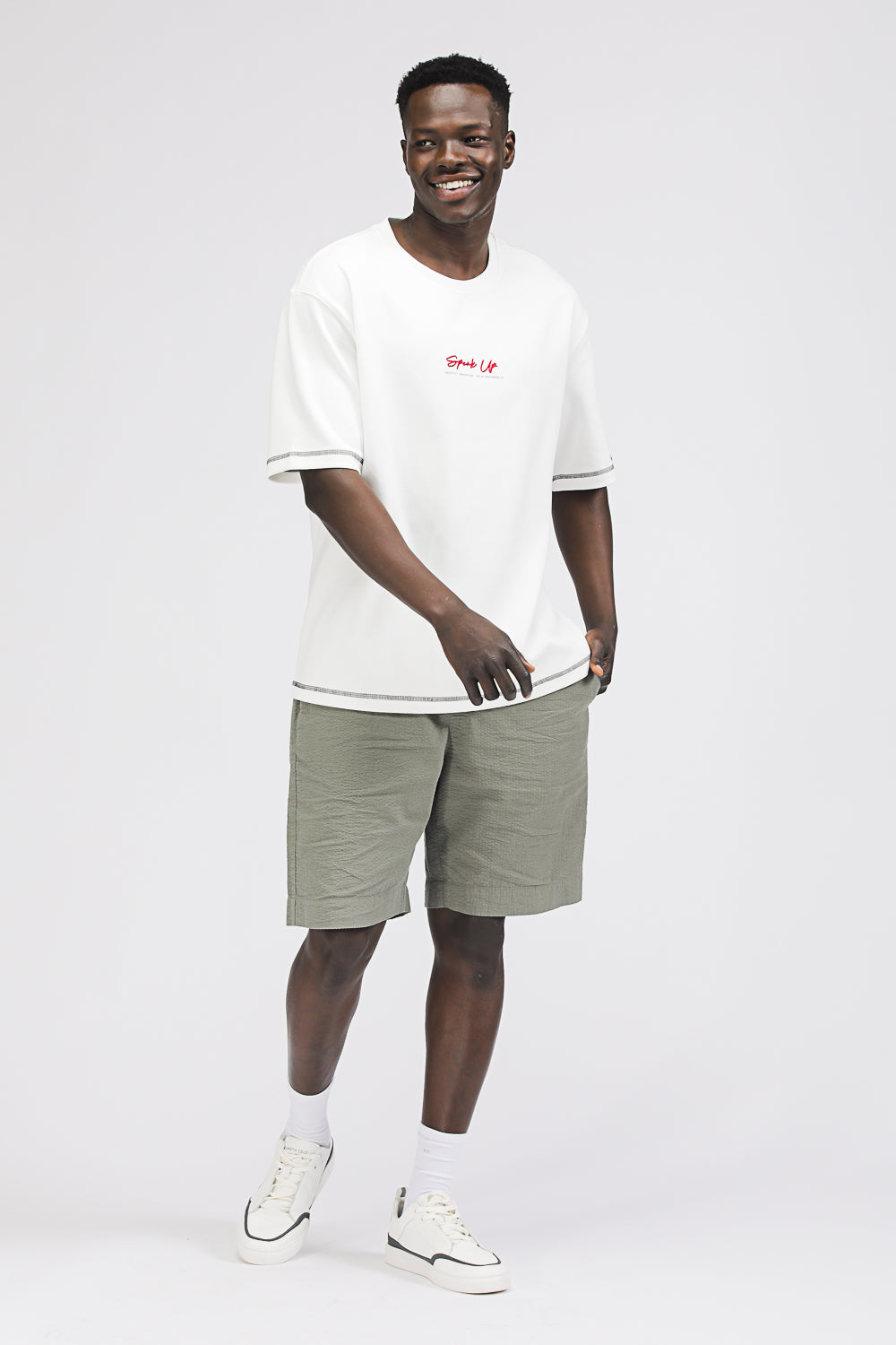 Oversized T Shirt with Graphic Print