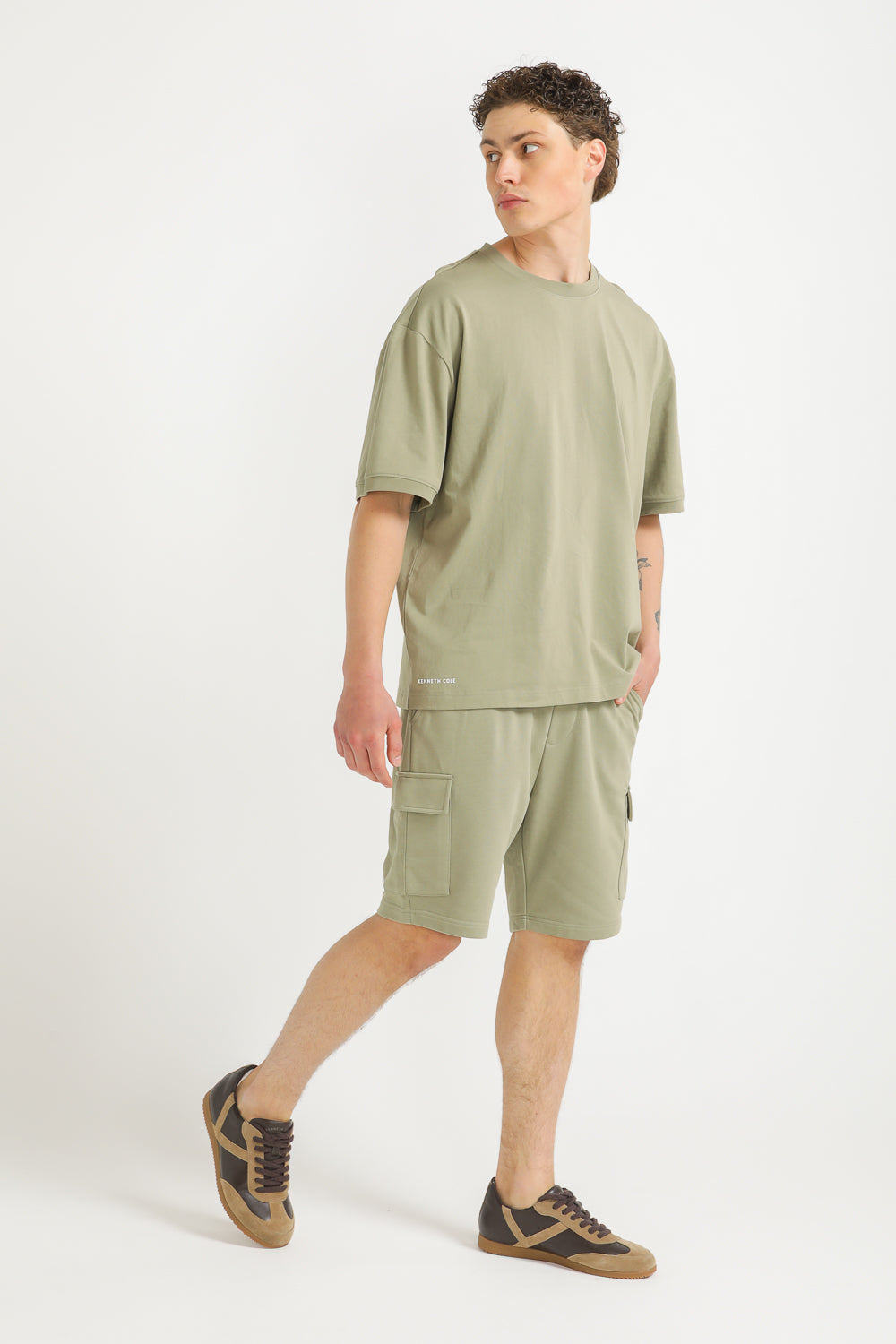 Bermuda Shorts with Logo Detail