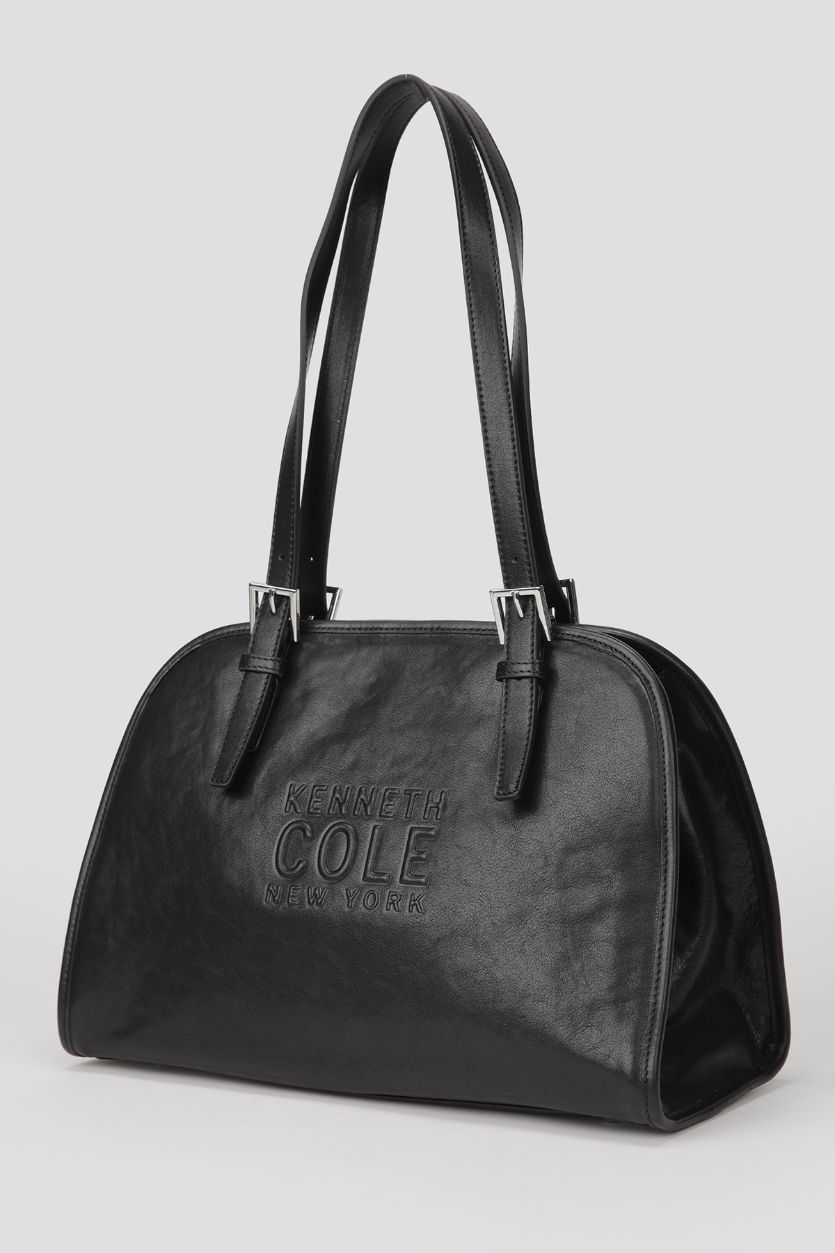 Leather Rounded Bowling Tote
