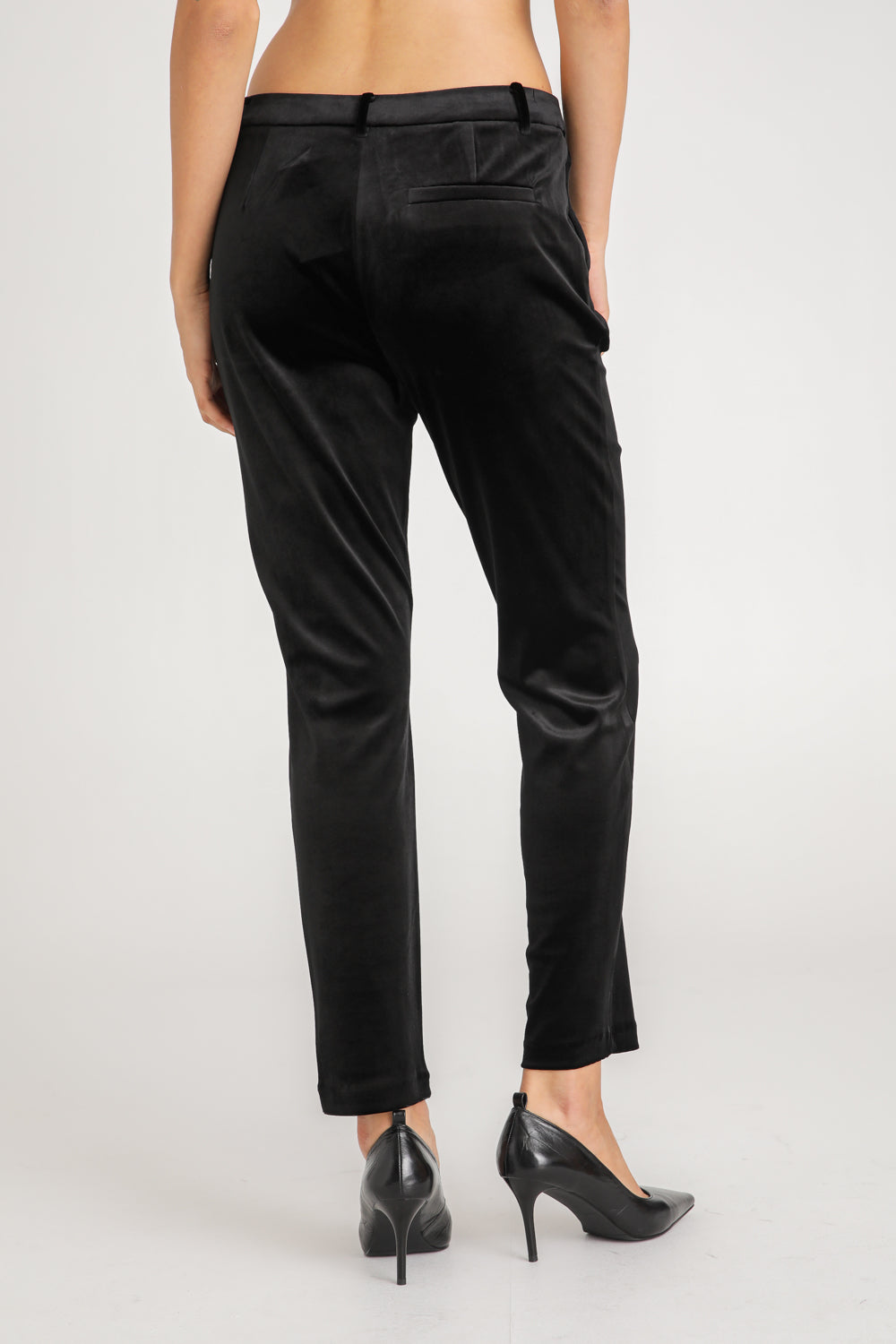 Velvet Cigarette Pants