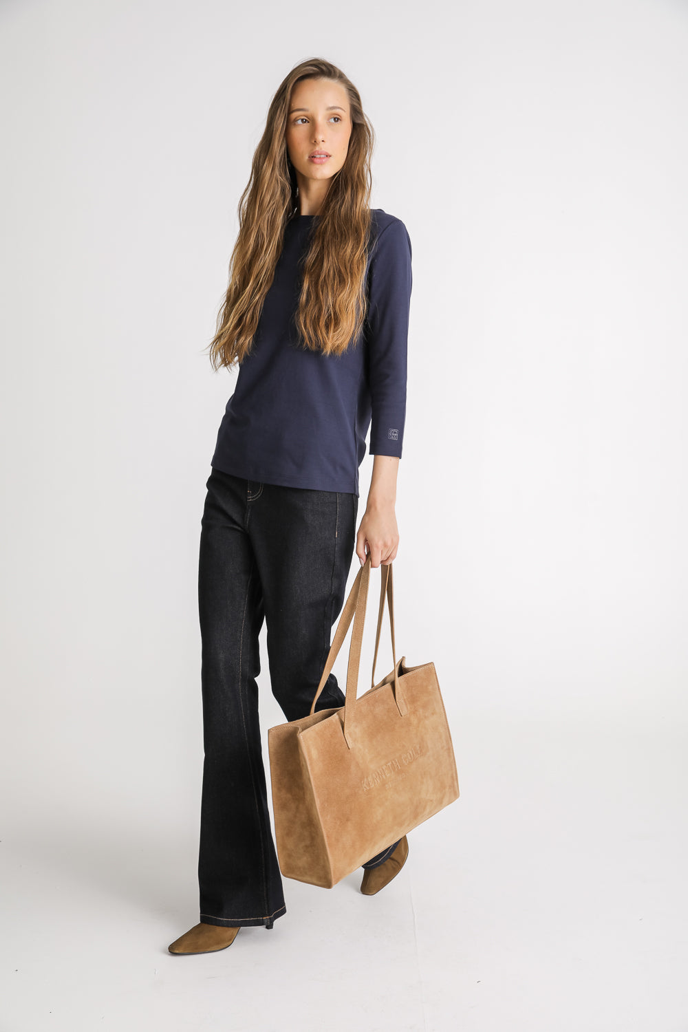 Boat Neck Cotton T Shirt