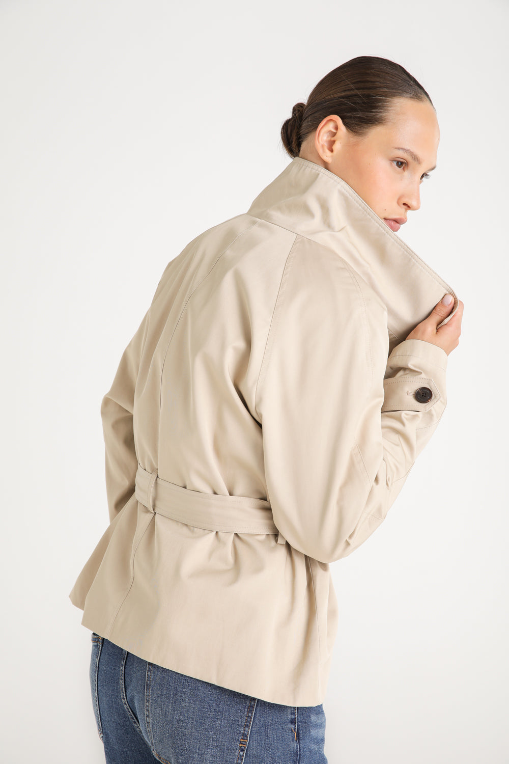 Cropped Trench Coat