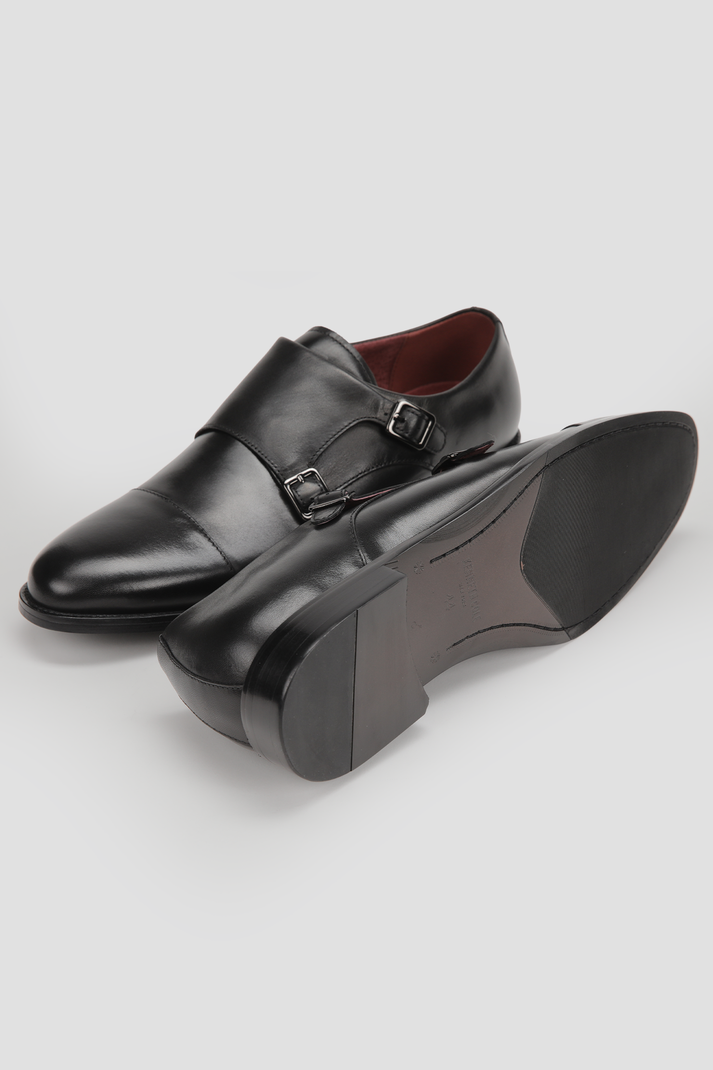 Double Monk Leather Shoes