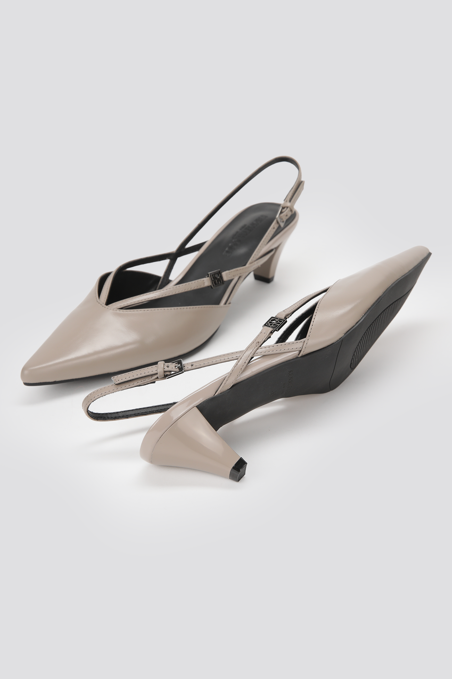 Leather Slingback Heels
