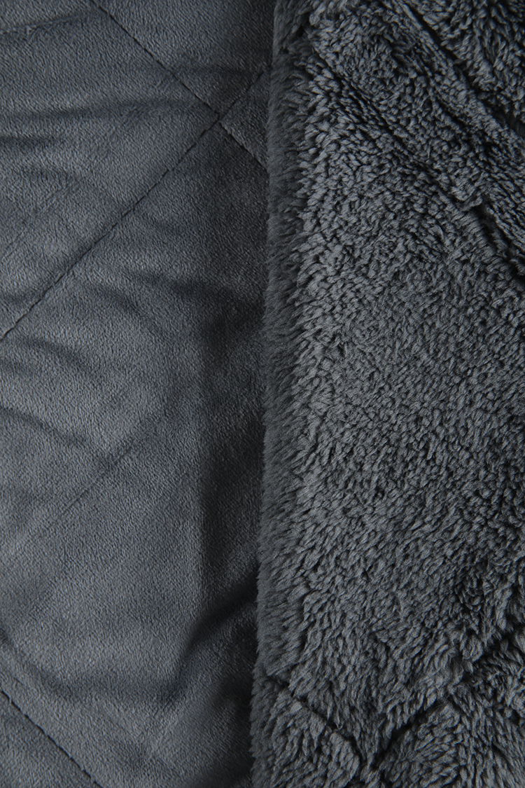 Dual Sided Fleece Throw Blanket