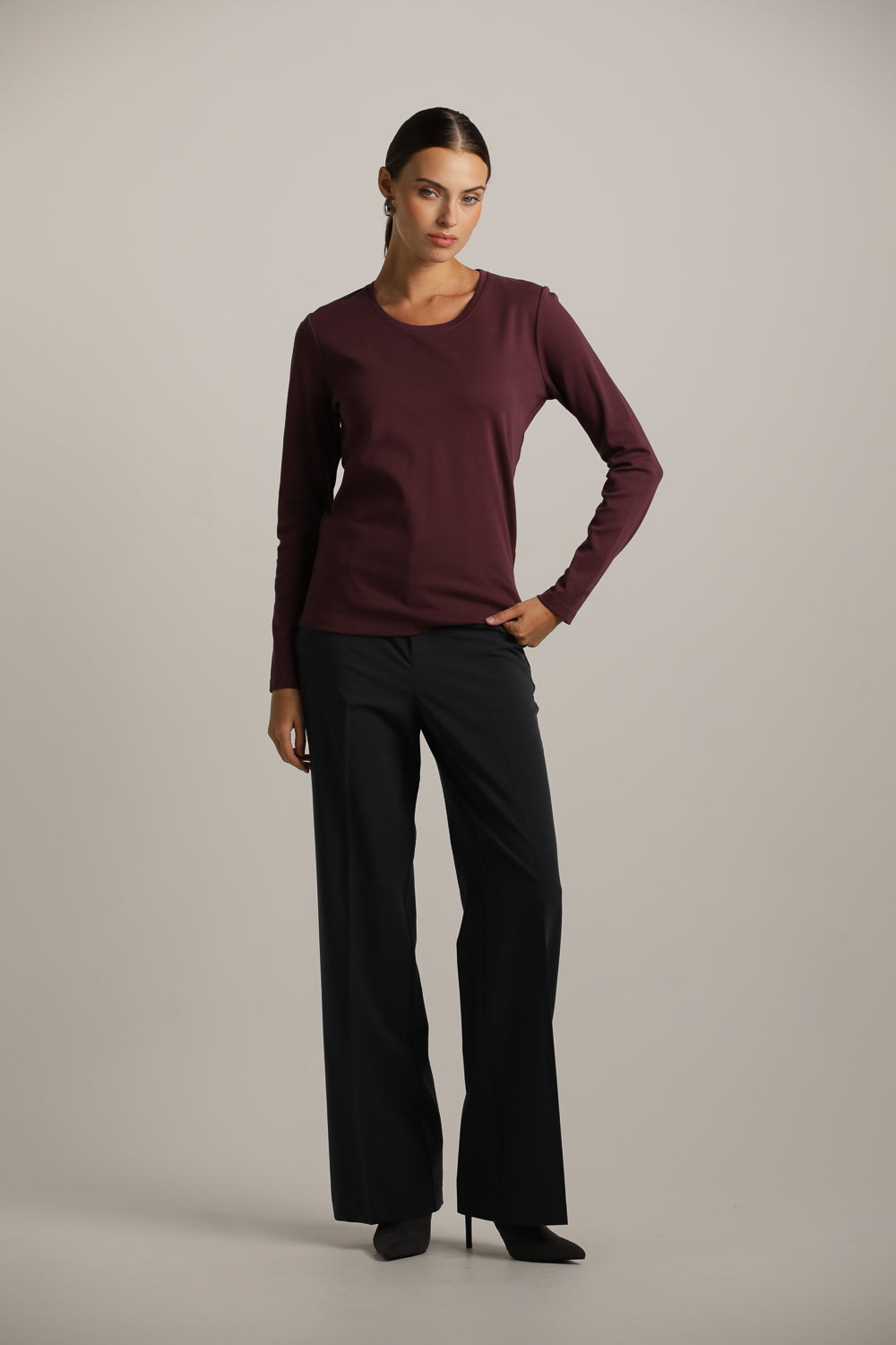Long-Sleeve Crew-Neck T-Shirt