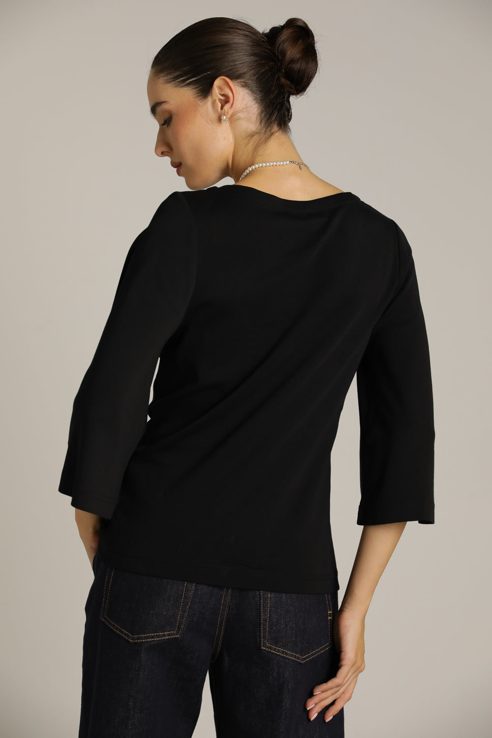 T-Shirt With Flared Sleeves