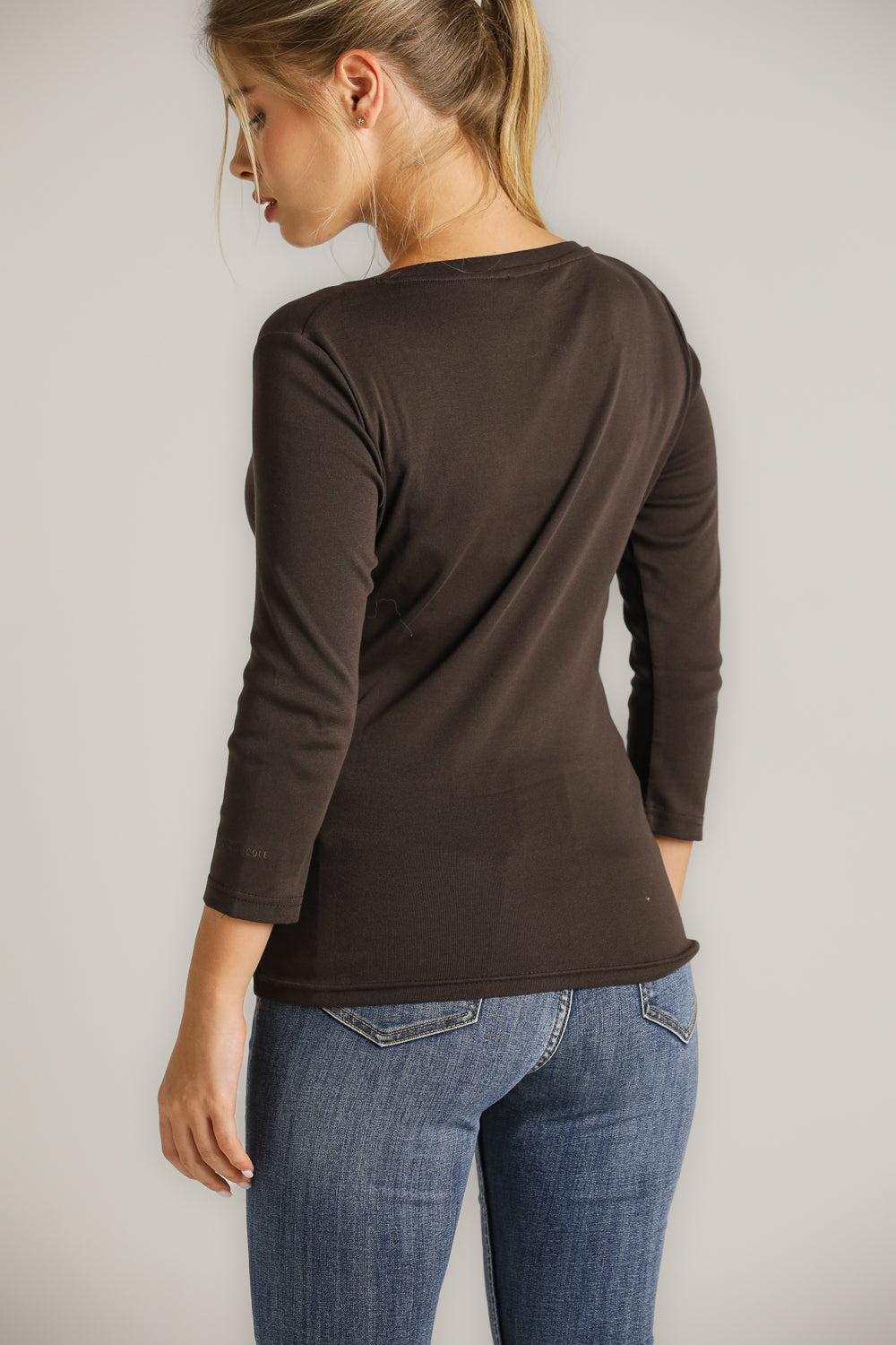 V Neck Cotton T Shirt