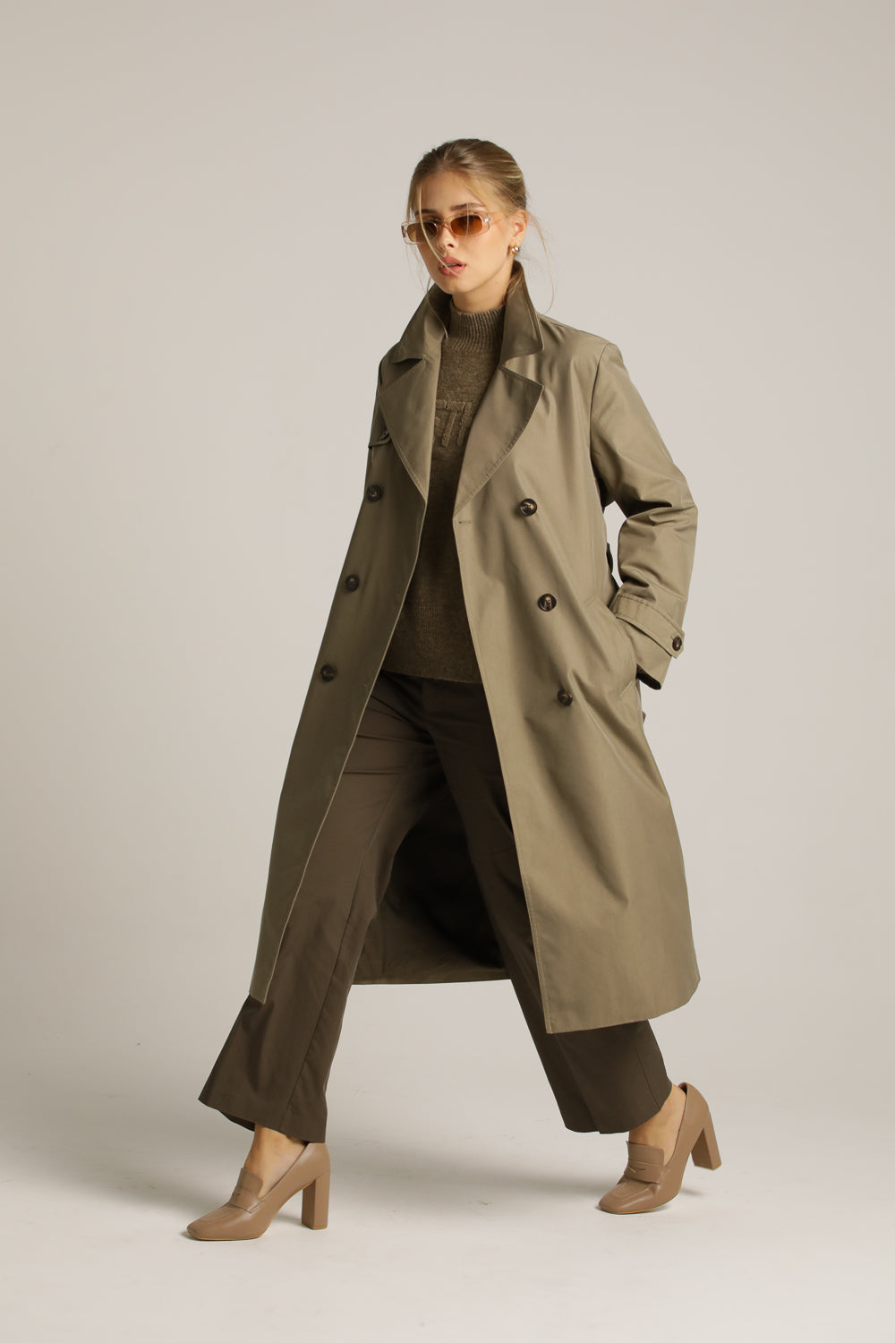 Classic Trench Coat In A Midi Length