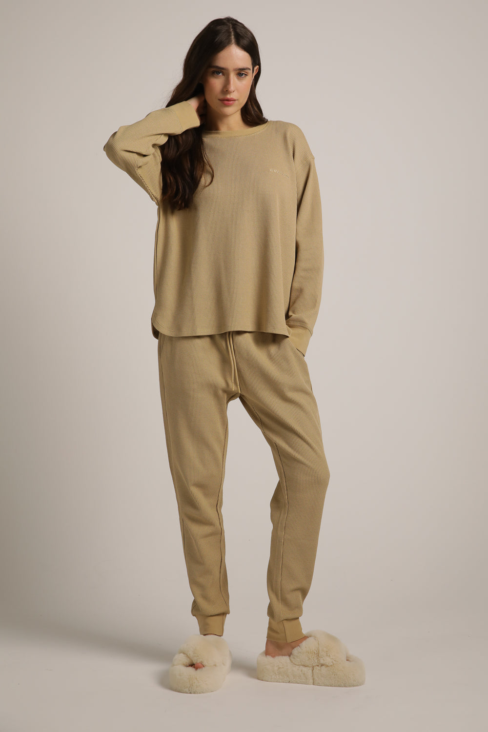 Waffle Boxy Cardigan