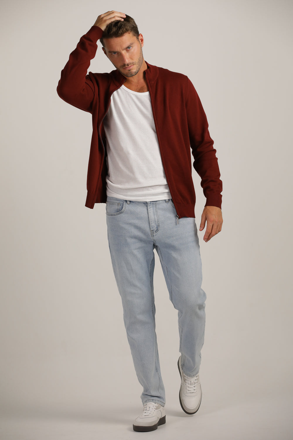 Full-Zip Fit Cardigan