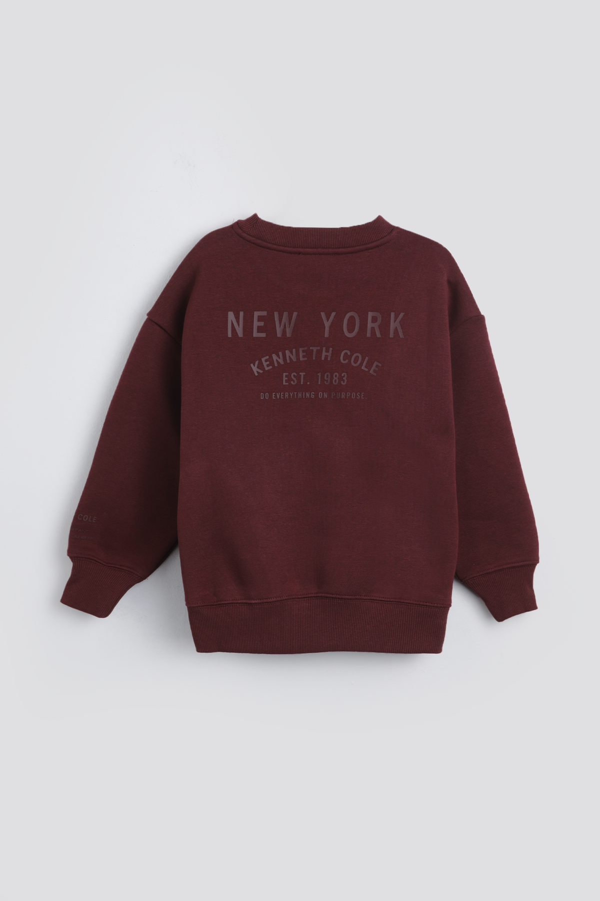 Crew Neck Top With Wide Rib