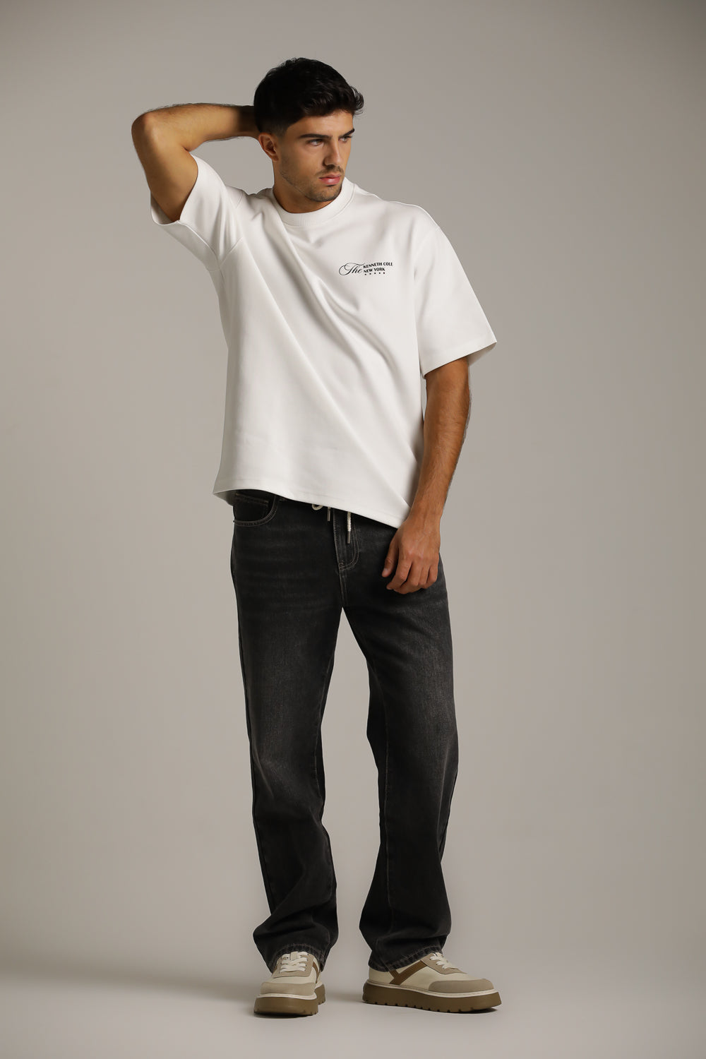 Washed Wide-Leg Jeans