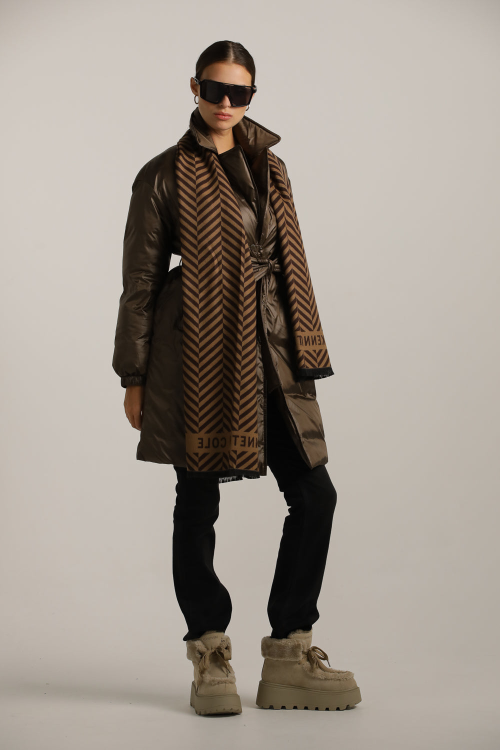 Scarf – Printed Design, Viscose-Polyester Blend
