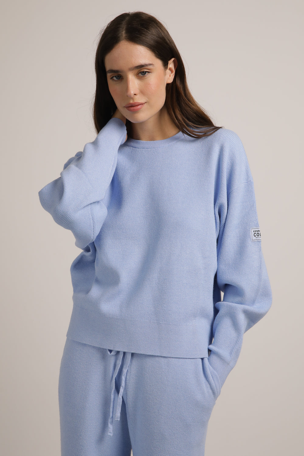 Knitted Rib Sweatshirt