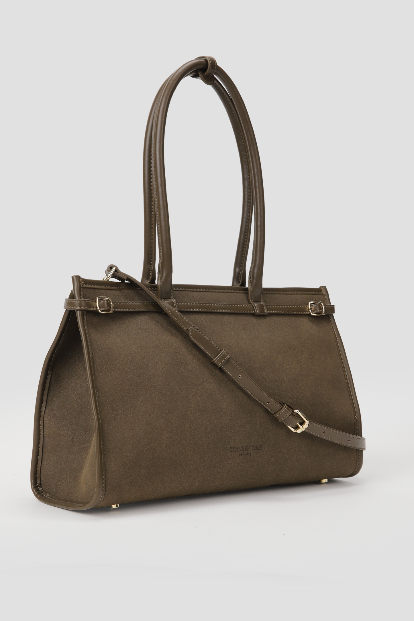 Structured Faux Leather Handbag