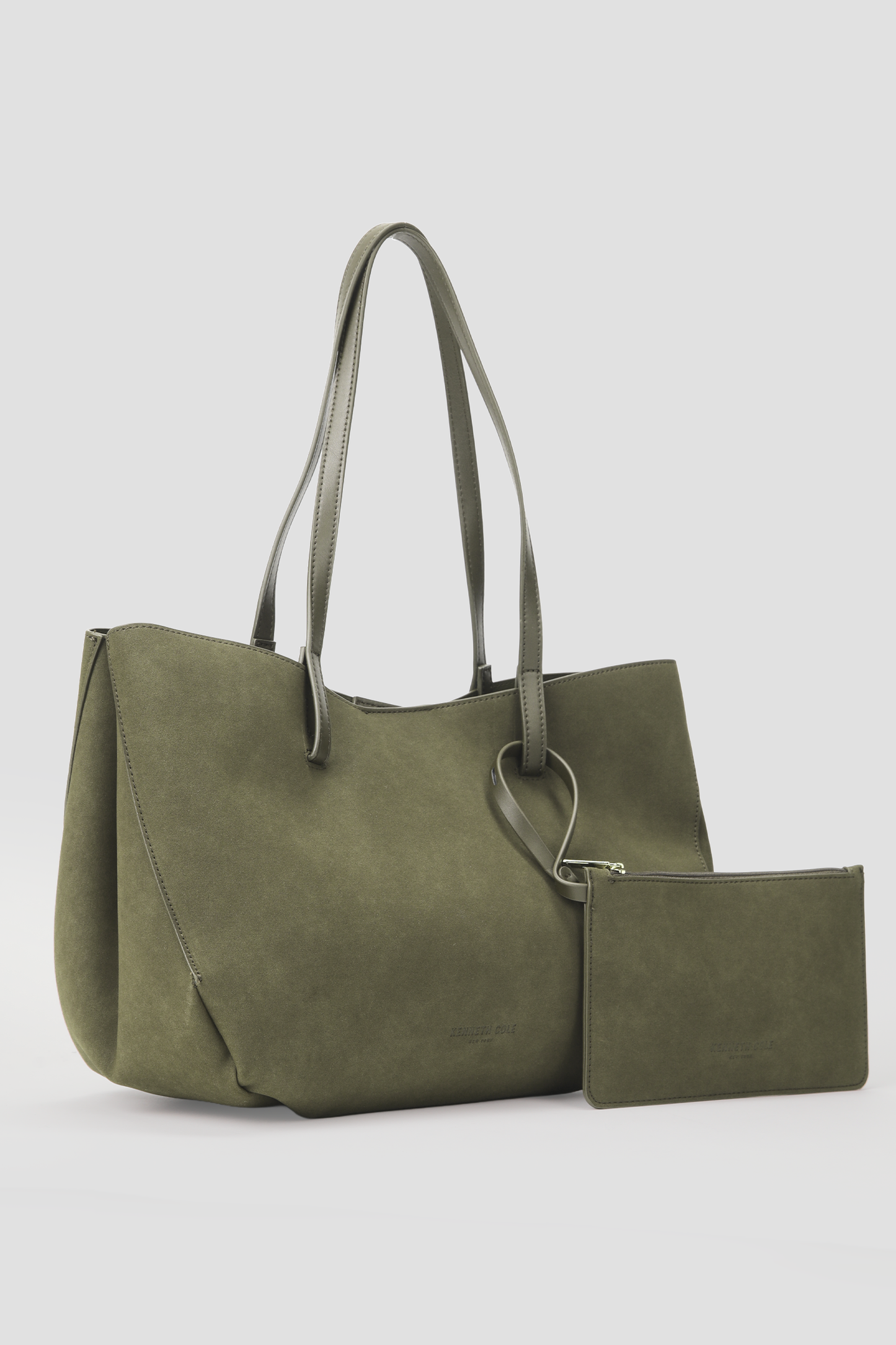 Faux Suede Tote Bag