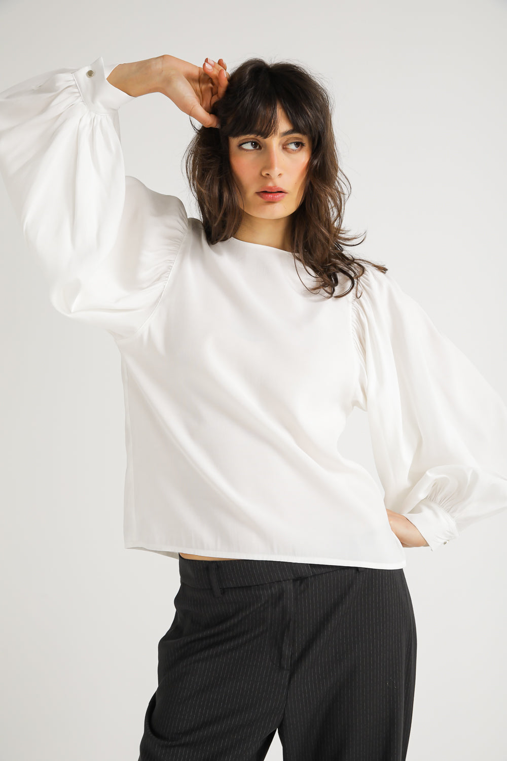 Blouse with Volume Sleeves