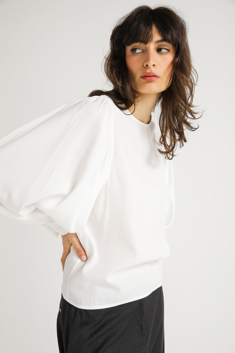 Blouse with Volume Sleeves