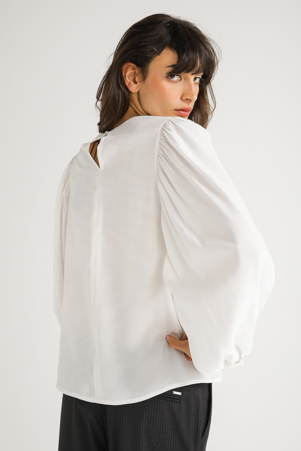 Blouse with Volume Sleeves