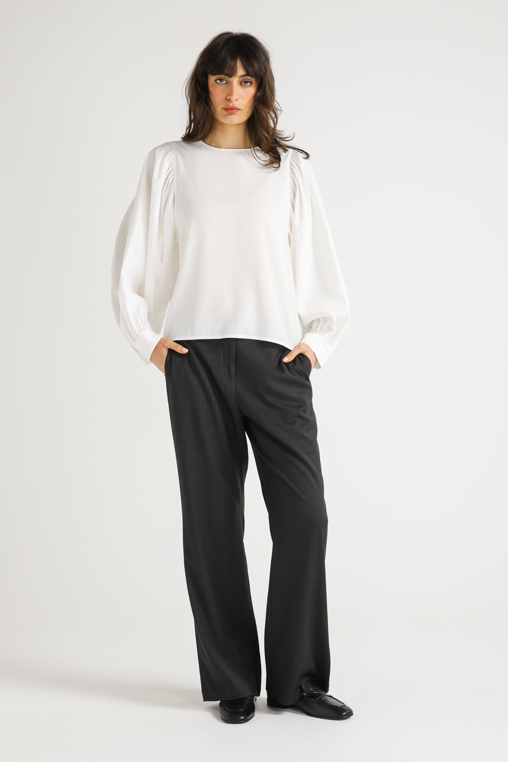 Blouse with Volume Sleeves