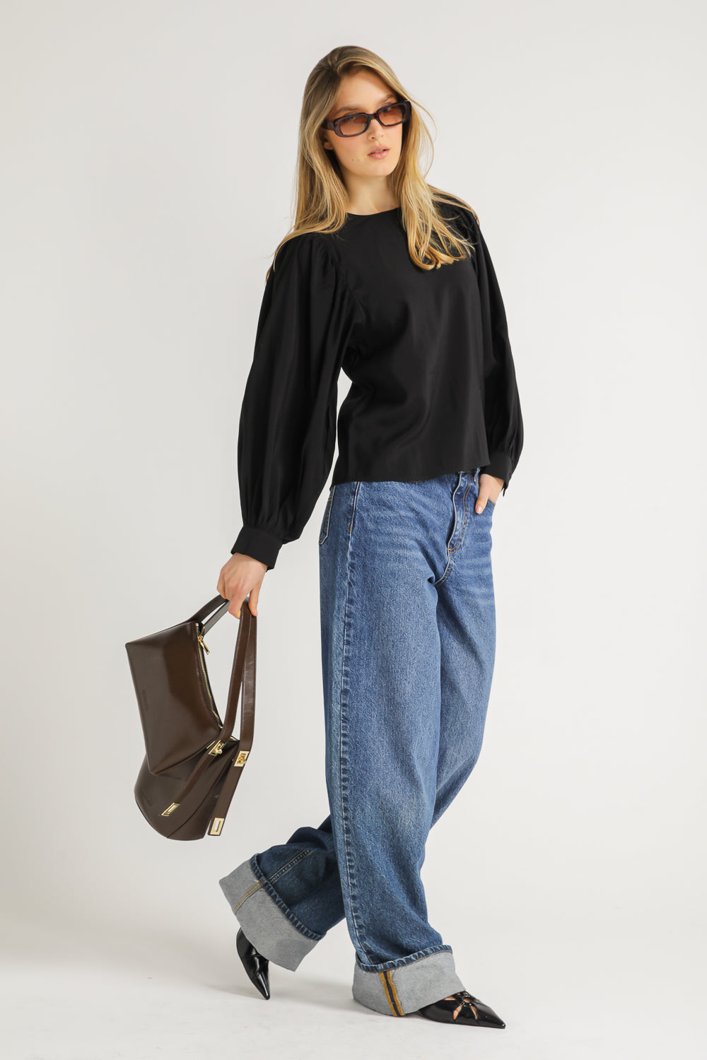 Blouse with Volume Sleeves