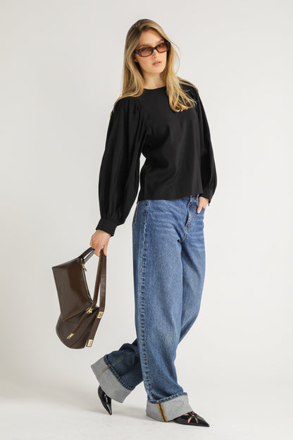 Blouse with Volume Sleeves
