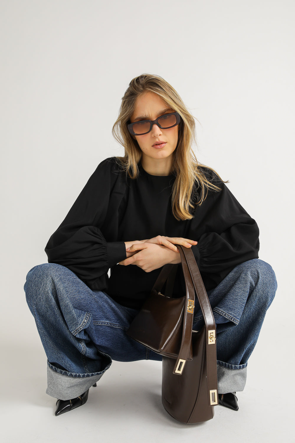 Blouse with Volume Sleeves