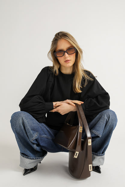 Blouse with Volume Sleeves