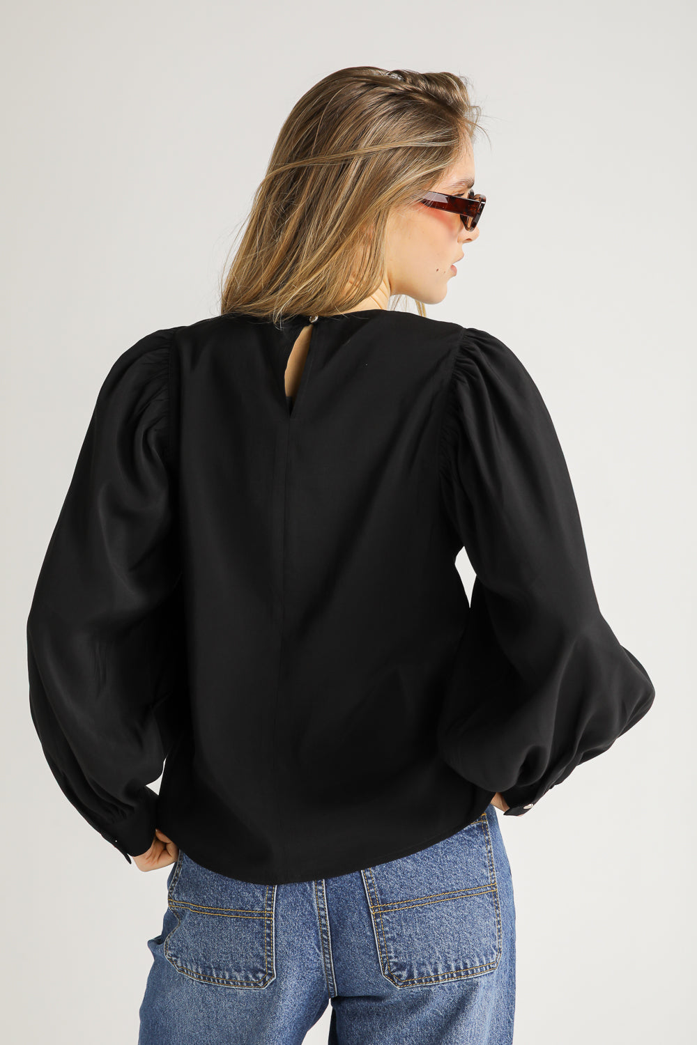 Blouse with Volume Sleeves