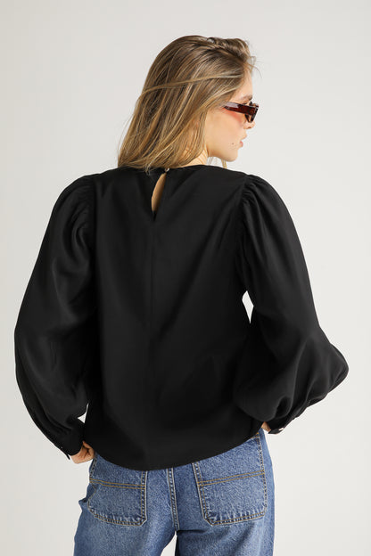 Blouse with Volume Sleeves