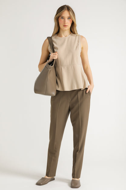 Structured Peplum Top