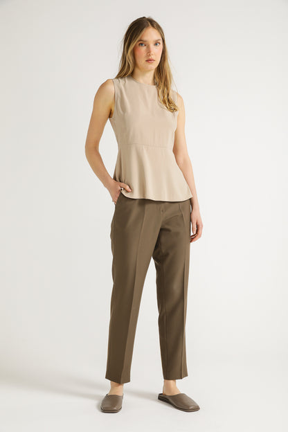 Structured Peplum Top