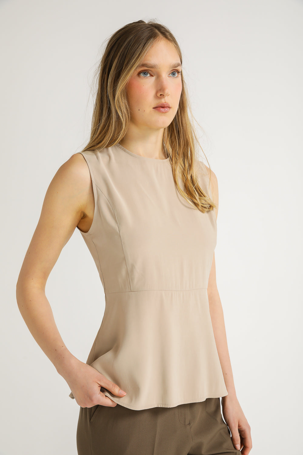 Structured Peplum Top
