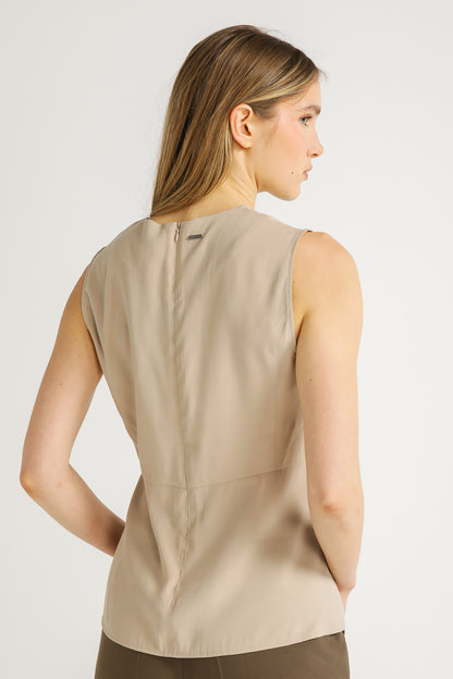 Structured Peplum Top