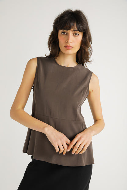 Structured Peplum Top