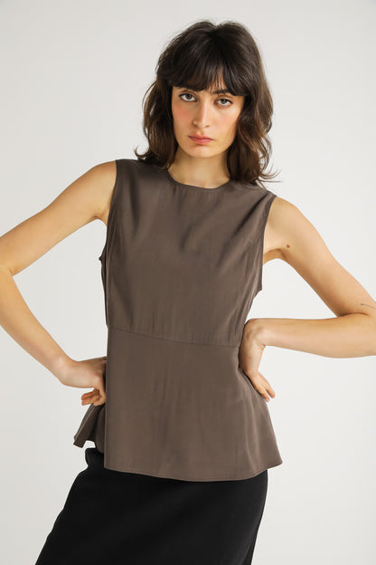 Structured Peplum Top