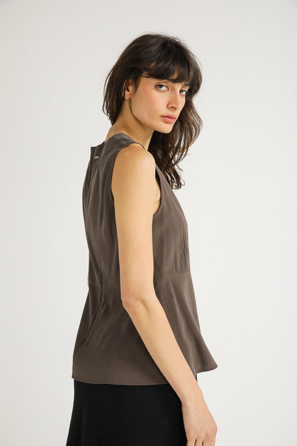 Structured Peplum Top