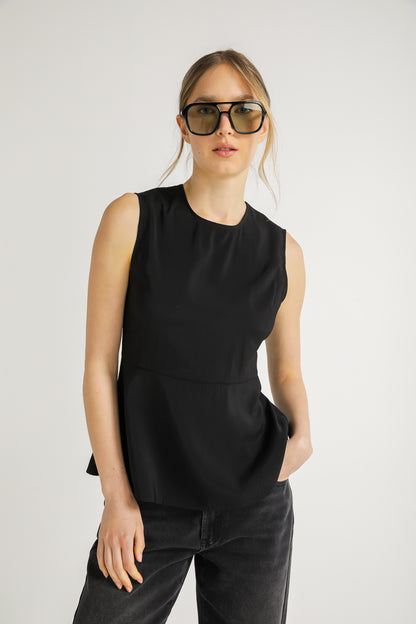 Structured Peplum Top