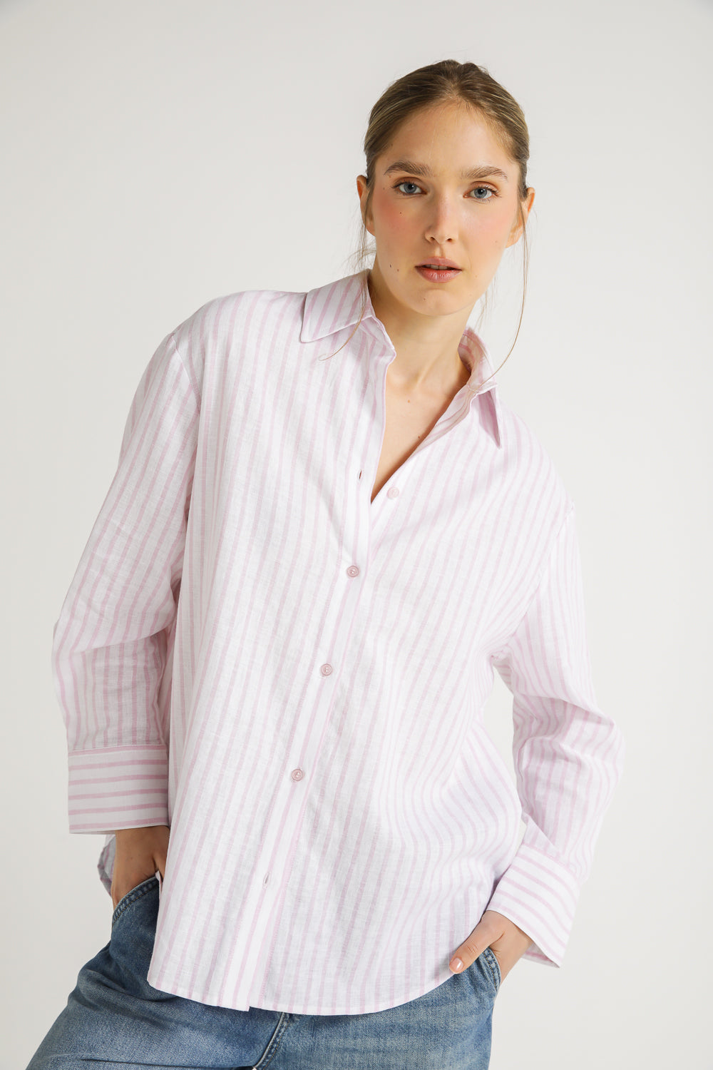 Striped Button Down Shirt