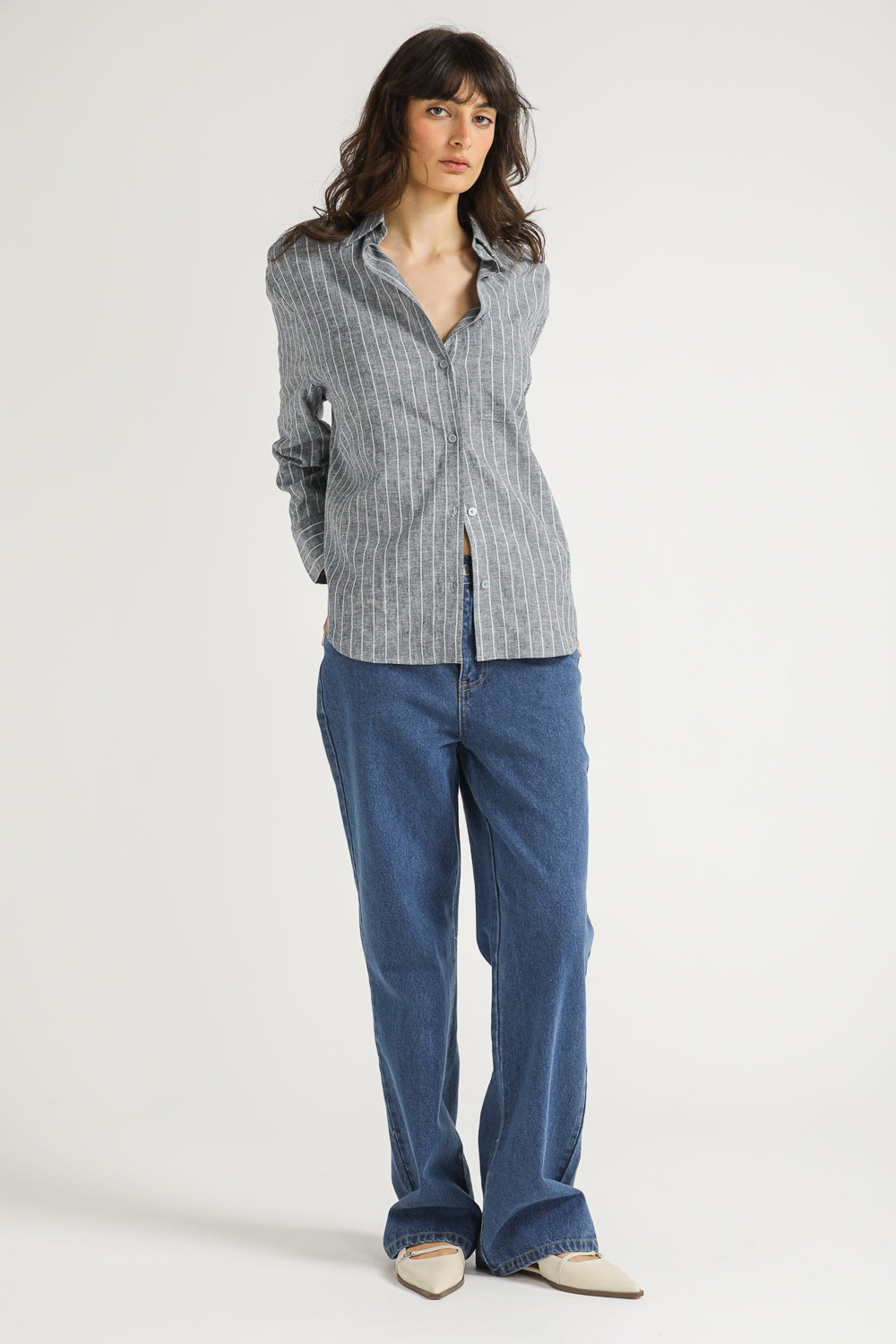 Striped Button Down Shirt