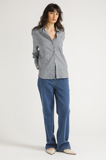 Striped Button Down Shirt