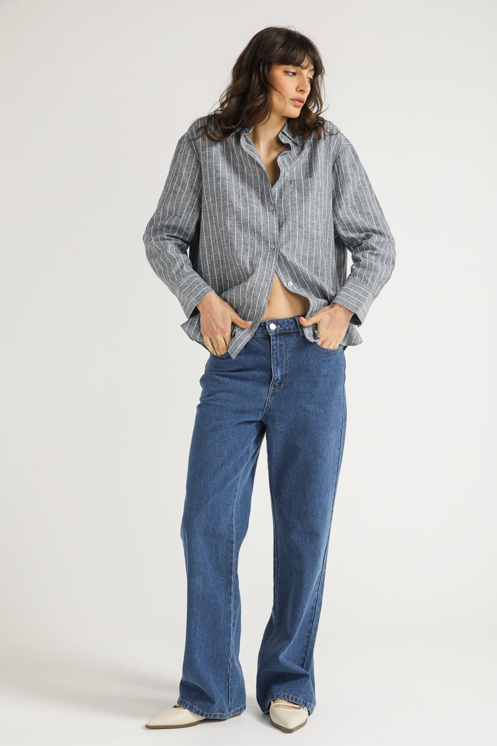 Striped Button Down Shirt