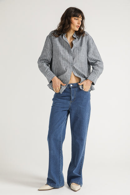 Striped Button Down Shirt
