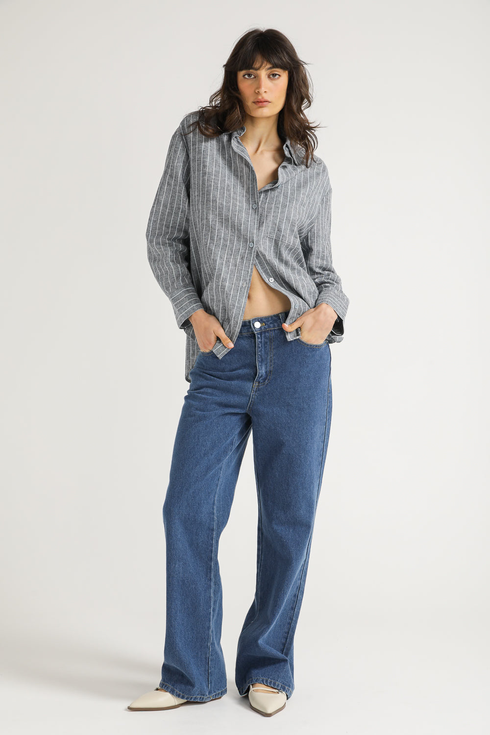 Striped Button Down Shirt