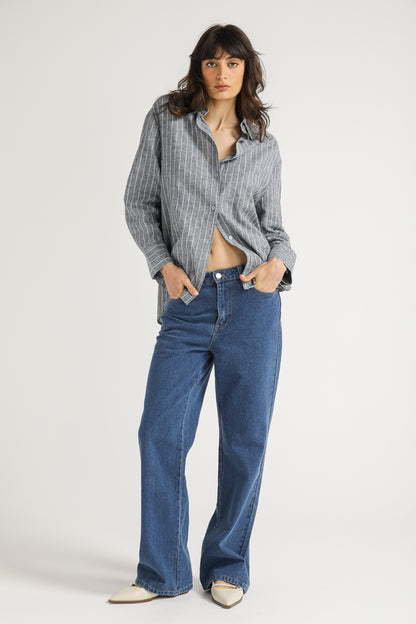 Striped Button Down Shirt