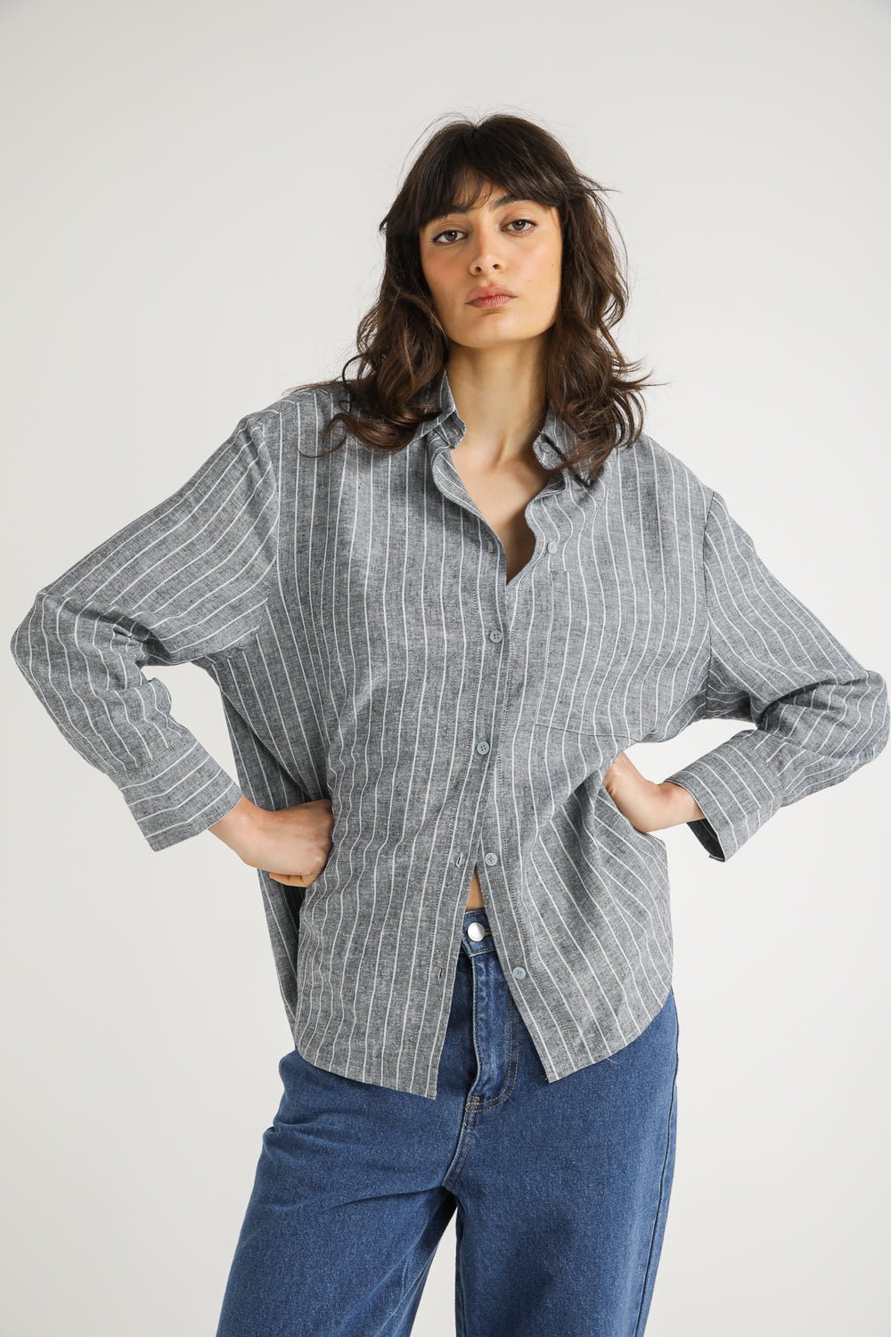 Striped Button Down Shirt