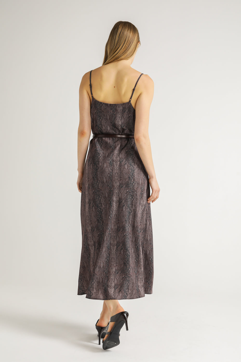 Snake Print Maxi Dress